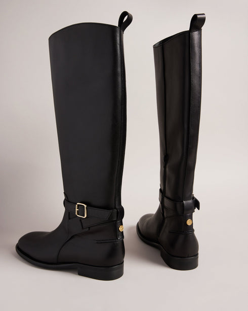 <P>Leather Knee High Boot</P>